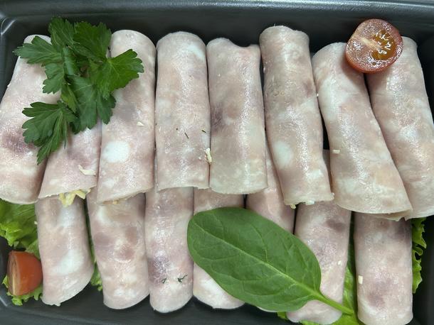 Рулетики из ветчины с сыром